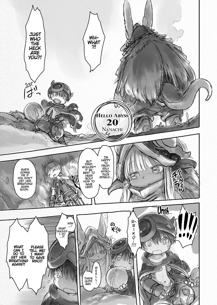 Well. RIP chapter 67. File: Nanachi.jpg (286 KB, 1200x1677) Made in Abyss  Anonymous No =2257716200 =+257717630 ==25771911 According to Stream Anon  Tsukushi is about to start on manuscript for next chapter. But